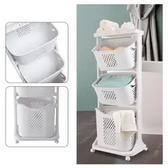 GENERICO - Cesta De 3 Niveles - Color Blanco