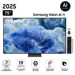 SAMSUNG - Televisor QLED 75" Visión AI Smart TV QN75Q8FAAGXPE - Nuevo 2025