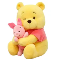 GENERICO - Peluche Pooh con Piglet Importado - Mide 30 cm alto