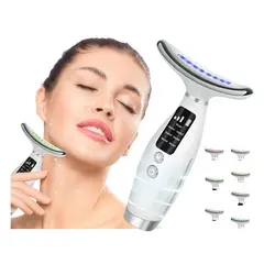 GENERICO - Masajeador Facial 7 modos Calefacción y Vibración Cuidado de la Piel