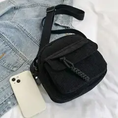 GENERICO - Cartera Classic Corduroy - Negro