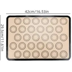 GENERICO - TAPETE DE SILICONA PARA HORNEAR MACARRONS