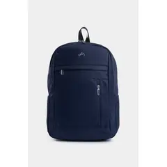 VELEZ - Vélez Mochila Sierra Lona Hombre Manija Cuero Azul Oscuro