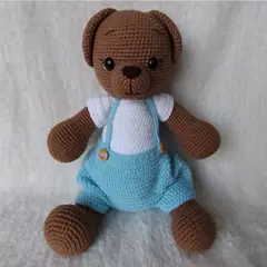 GENERICO - Osito amigurumi 34cm oso peluche adorno