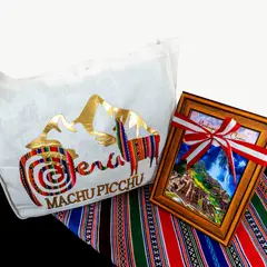 NACIONAL - Cuadro con Bolso Peruano Machupicchu- Regalos Peru Fiestas Patrias