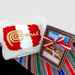 NACIONAL - Cuadro Peruano con Bolso Peruano Pucará- Regalos Peru Fiestas Patrias