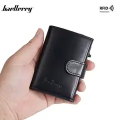 BAELLERRY - BILLETERA MONEDERO HOMBRE CUERO TARJETERO RFID