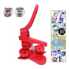 TOYUN TOYUN - Maquina De Chapitas Prensa Matriz De 58mm Color Rojo