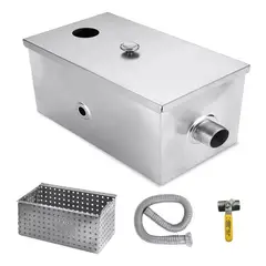 QUICK - 500250250mm 100% Acero Inoxidable 40lts Trampa De Grasa