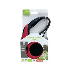 GENERICO - Correa retráctil para perros Nunbell 5m rojo hasta 20kg