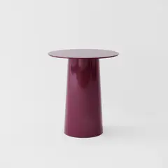 GENERICO - Mesa Lateral MonoSleek Cónica - Burgundy