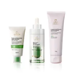 NATURA - Kit Chronos Antiolesidad Limpiador con Serum y Protector Solar
