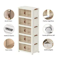 GENERICO - Gabinete de Almacenamiento Caja Organizadora De 5 Niveles