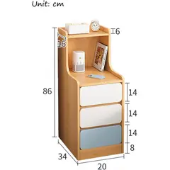 ANYHOGAR - Mesita de noche moderna y sencilla para dormitorio