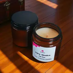 GENERICO - Vela Artesanal de Cera de Soja – Palo Santo 100 gr