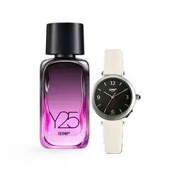 CYZONE - Y25 Perfume de Mujer con Reloj Silvery Girl