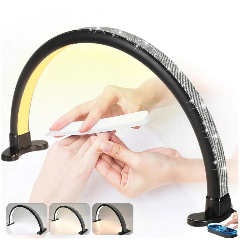 ARCO LED MOONLIGHT PROFESIONAL DE MESA NEGRO PARA SALÓN