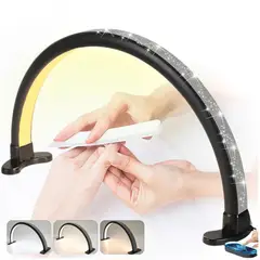 LAN TEN - ARCO LED MOONLIGHT PROFESIONAL DE MESA NEGRO PARA SALÓN