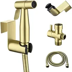 DANWEILE - Ducha Bidet Árabe Inodoro Acero Inoxidable Wc - dorado