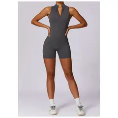 TIOZONEY - Mono deportivo para mujer-Gris