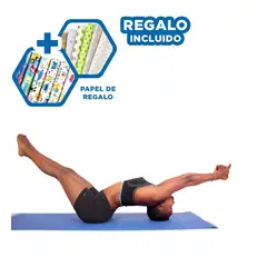 GENERICO - Pack12 Tapete de Goma Eva Celeste 6mm Y+Papel de Regalo