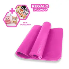 GENERICO - Pack12 Alfombra Yoga Util en Rosado 6mm Y+Regalo Agendita