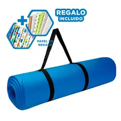 GENERICO - Pack12 Tapete Funcional en Azul 8mm Y+Papel de Regalo