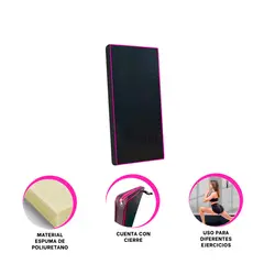 GENERICO - Pack2 Tapete de Gimnasio en 12M Rosado Y+Ligas de Regalo