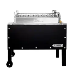 GRILLCORP - Caja China Mediana Black Premium con Parrilla de Levante Mixta
