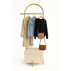 GENERICO - PERCHERO SOFA ORGANIZADOR BEIGE