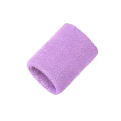 GENERICO - Pack2 Muñequeras Deportivas Absorbentes Algodon Latex Lila
