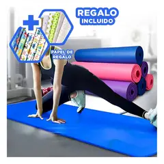 GENERICO - Pack12 Tapete Funcional en Azul 6mm Y+Papel de Regalo