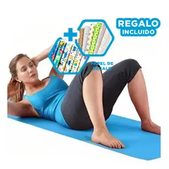 GENERICO - Pack12 Tapete de Goma Eva Celeste 8mm Y+Papel de Regalo