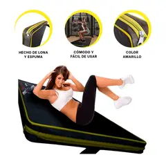 GENERICO - Pack2 Colchoneta Gym en 12M Amarillo Y+Banderitas Adhesivas