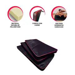 GENERICO - Pack2 Colchoneta Gym en 12M Rojo Y+Banderitas Adhesivas