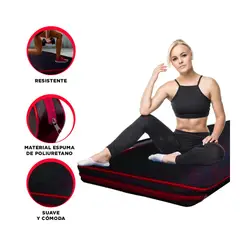 GENERICO - Pack2 Colchoneta Gym en 1M Rojo Y+Banderitas Adhesivas