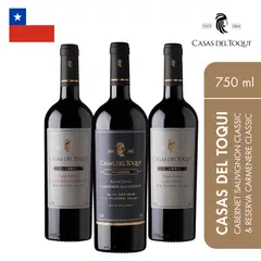 GENERICO - Vino Tinto (2 Cabernet Sauvignon y 1 Carmenere Classic)