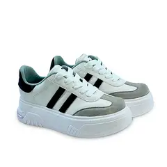 BASHIRA - Zapatilla para dama Dayira blanco humo