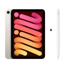 SNAPPLE - IPad Mini 7ma generación A17 Pro Wi‑Fi 128GB - Starlight - iPad Mini 7 + Pencil USB-C