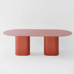 GENERICO - Mesa Comedor Sleek 8 Sitios - Terracota