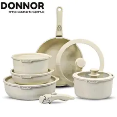 ICHIMATSU - Juego Ollas Antiadherente Blanco x 17 Piezas