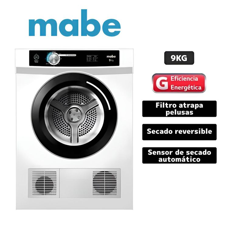 Secadora de Ropa 9kg Carga Frontal con Evacuación SEM090VBBB0