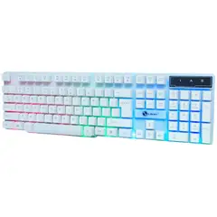 GENERICO - Teclado para Pc Laptop Gamer Alambrico Luz RGB Blanco TX30