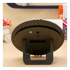 GENERICO - Pack2 Reloj para Oficina en Negro Y+Banderitas Adhesivas