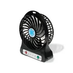 GENERICO - Ventilador Mini Portatil Fresco y Compacto en Color Negro