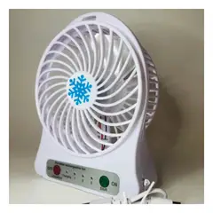 GENERICO - Pack4 Ventiladora Versatil de Mano en Color Blanco