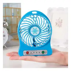 GENERICO - Pack6 Ventiladora Moderna y Util de Mano en Color Azul