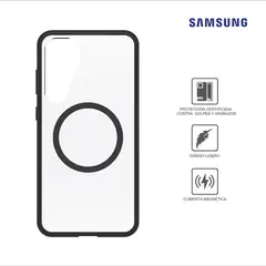 SAMSUNG - Case Serie React Con Magnetica Gp-Fps936Objtw Para Galaxy S25 Plus Black Crystal