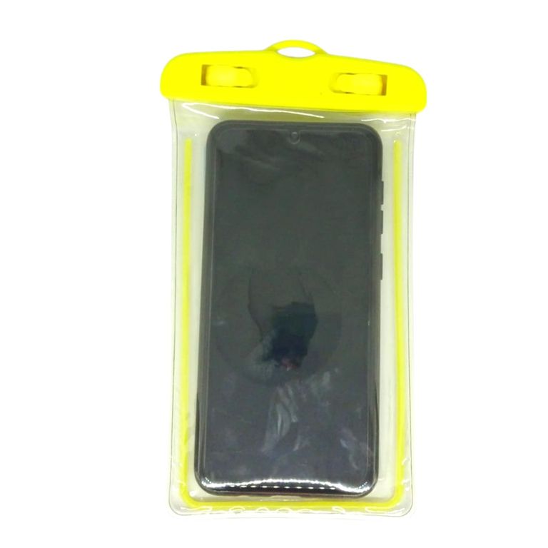 Funda Bolsa Protectora De Agua Para Celular Amarillo