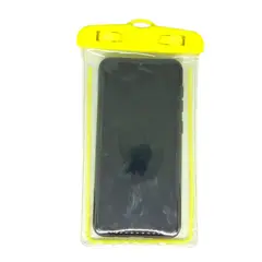 GENERICO - Funda Bolsa Protectora De Agua Para Celular Amarillo